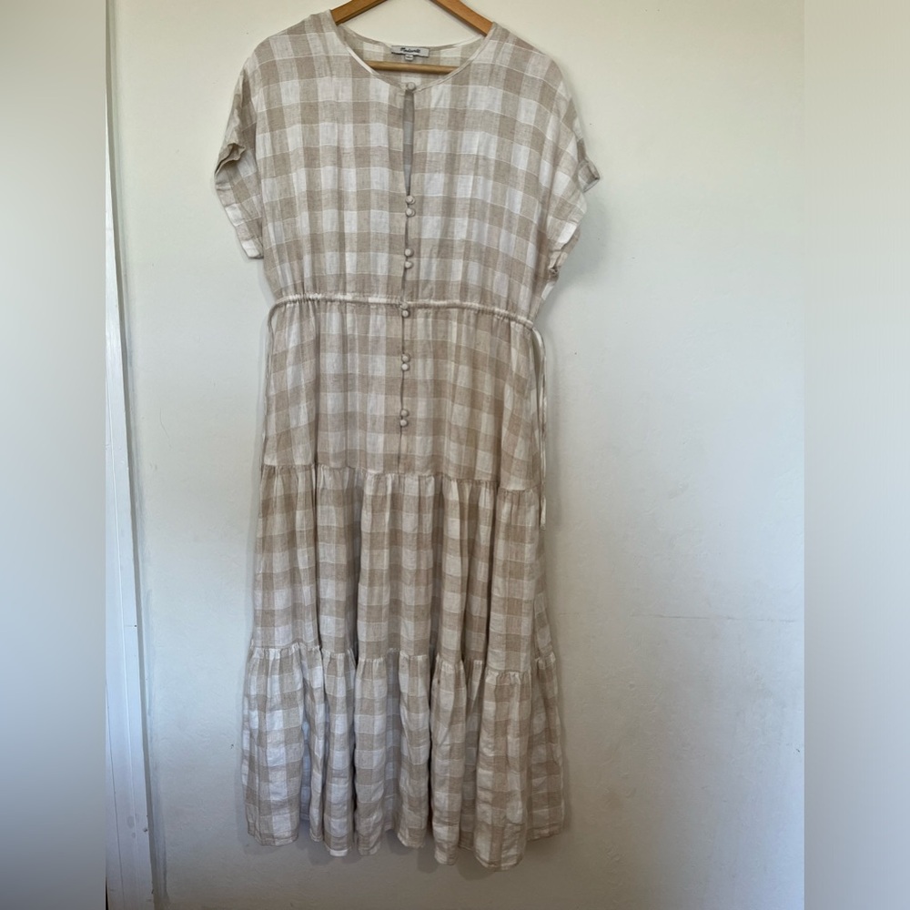 Madewell linen blend dress